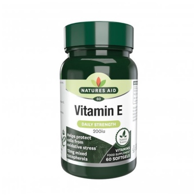 Natures Aid Vitamin E 200iu 60 caps